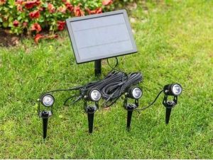 Waterproof Super Bright Colorful Outdoor Solar Spotlight GL001