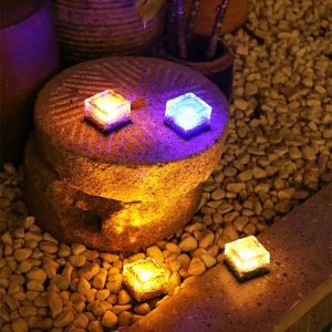 Solar Ice Brick Light – Outdoor Patio , Lawn, Garden Buried Light GL003